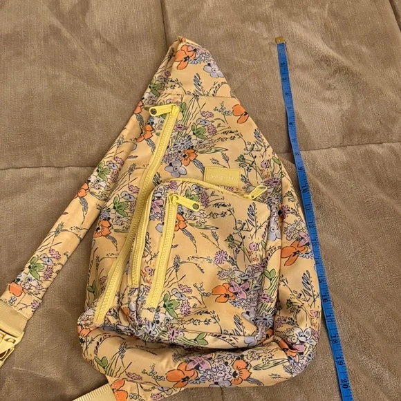 Vera Bradley Floral Sling Backpack in Yellow - Picture 2 of 9